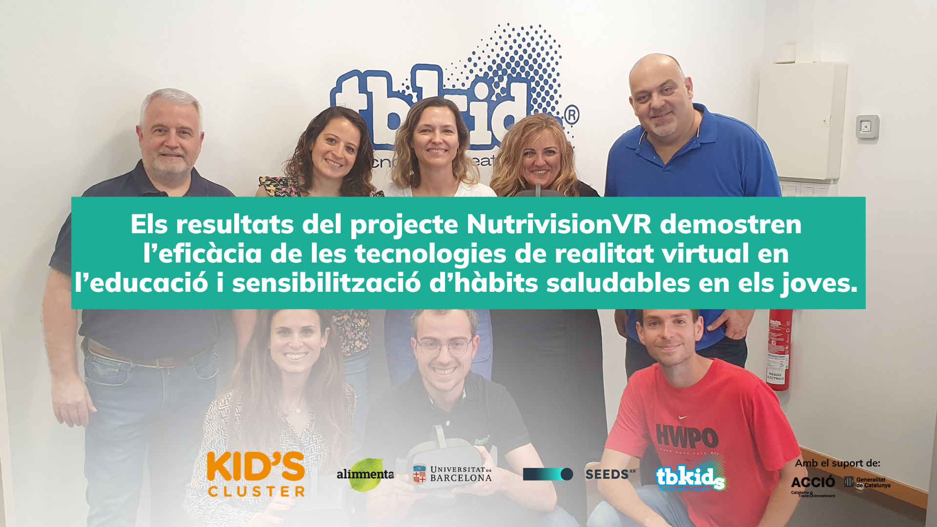 El projecte NutrivisionVR demostra l’eficàcia de les tecnologies immersives en l’educació i sensibilització d’hàbits saludables en els joves.